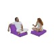 Garden Bean Bag Siesta Sofa Bed Pouf - Purple Purple Atelier del Sofa Garden Bean Bag Siesta Sofa Bed Pouf - Purple Purple