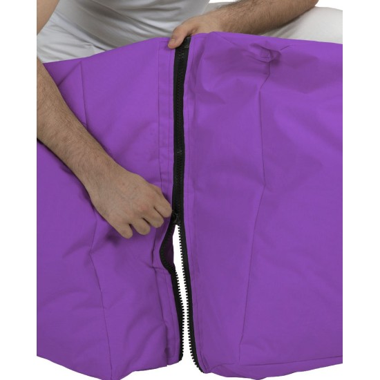 Garden Bean Bag Siesta Sofa Bed Pouf - Purple Purple Atelier del Sofa Garden Bean Bag Siesta Sofa Bed Pouf - Purple Purple
