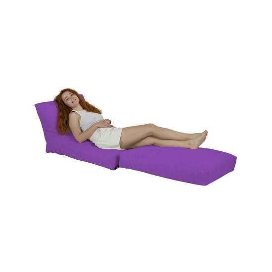 Garden Bean Bag Siesta Sofa Bed Pouf - Purple Purple Atelier del Sofa Garden Bean Bag Siesta Sofa Bed Pouf - Purple Purple