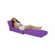 Garden Bean Bag Siesta Sofa Bed Pouf - Purple Purple Atelier del Sofa Garden Bean Bag Siesta Sofa Bed Pouf - Purple Purple