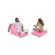 Atelier del Sofa Garden Bean Bag Siesta Sofa Bed Pouf - Pink Pink