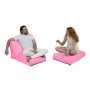 Garden Bean Bag Siesta Sofa Bed Pouf - Pink Pink