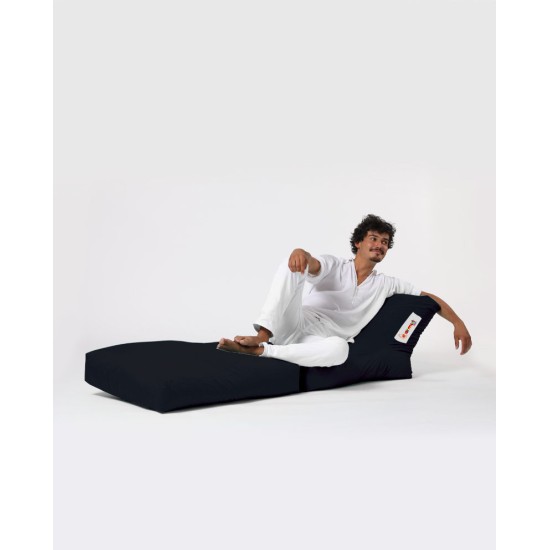 Atelier del Sofa Garden Bean Bag Siesta Sofa Bed Pouf - Black Black