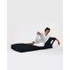 Atelier del Sofa Garden Bean Bag Siesta Sofa Bed Pouf - Black Black