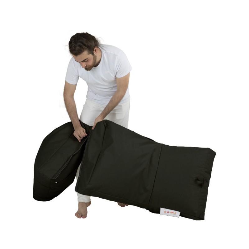 Atelier del Sofa Garden Bean Bag Siesta Sofa Bed Pouf - Black Black