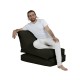 Atelier del Sofa Garden Bean Bag Siesta Sofa Bed Pouf - Black Black