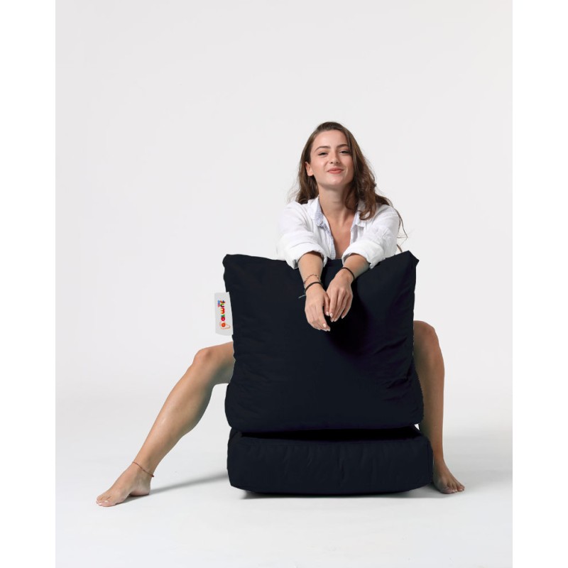 Atelier del Sofa Garden Bean Bag Siesta Sofa Bed Pouf - Black Black