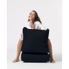 Atelier del Sofa Garden Bean Bag Siesta Sofa Bed Pouf - Black Black