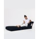 Atelier del Sofa Garden Bean Bag Siesta Sofa Bed Pouf - Black Black
