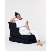 Atelier del Sofa Garden Bean Bag Siesta Sofa Bed Pouf - Black Black