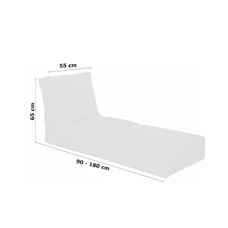 Atelier del Sofa Garden Bean Bag Siesta Sofa Bed Pouf - Turquoise Turquoise