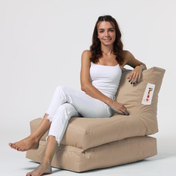 Garden Bean Bag Siesta Sofa Bed Pouf - Mink Mink