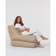 Atelier del Sofa Garden Bean Bag Siesta Sofa Bed Pouf - Mink Mink