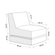 Atelier del Sofa Garden Bean Bag Siesta Sofa Bed Pouf - Mink Mink