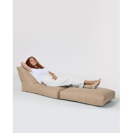 Atelier del Sofa Garden Bean Bag Siesta Sofa Bed Pouf - Mink Mink
