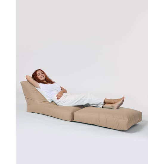 Atelier del Sofa Garden Bean Bag Siesta Sofa Bed Pouf - Mink Mink