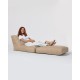Atelier del Sofa Garden Bean Bag Siesta Sofa Bed Pouf - Mink Mink