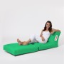 Garden Bean Bag Siesta Sofa Bed Pouf - Green Green