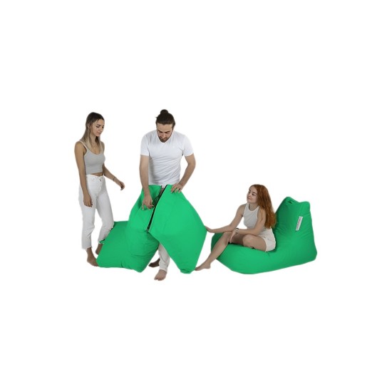 Atelier del Sofa Garden Bean Bag Siesta Sofa Bed Pouf - Green Green