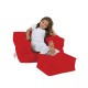 Atelier del Sofa Garden Bean Bag Kids Single Seat Pouffe - Red Red