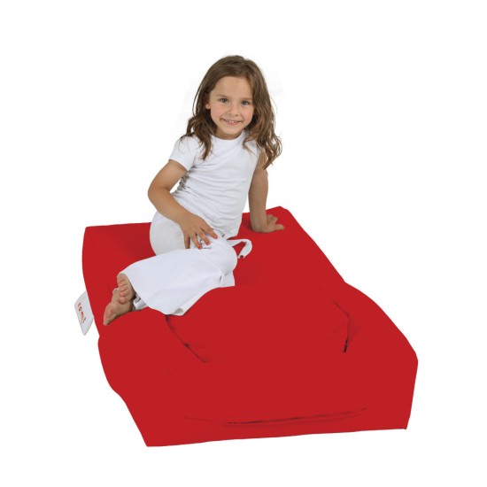 Atelier del Sofa Garden Bean Bag Kids Single Seat Pouffe - Red Red