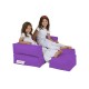 Garden Bean Bag Kids Double Seat Pouf - Purple Purple Atelier del Sofa Garden Bean Bag Kids Double Seat Pouf - Purple Purple