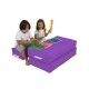 Garden Bean Bag Kids Double Seat Pouf - Purple Purple Atelier del Sofa Garden Bean Bag Kids Double Seat Pouf - Purple Purple