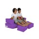Garden Bean Bag Kids Double Seat Pouf - Purple Purple Atelier del Sofa Garden Bean Bag Kids Double Seat Pouf - Purple Purple