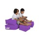 Garden Bean Bag Kids Double Seat Pouf - Purple Purple Atelier del Sofa Garden Bean Bag Kids Double Seat Pouf - Purple Purple