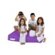 Garden Bean Bag Kids Double Seat Pouf - Purple Purple Atelier del Sofa Garden Bean Bag Kids Double Seat Pouf - Purple Purple