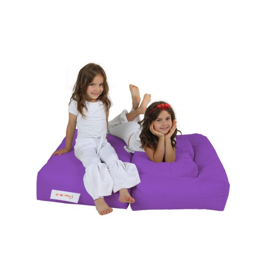 Garden Bean Bag Kids Double Seat Pouf - Purple Purple Atelier del Sofa Garden Bean Bag Kids Double Seat Pouf - Purple Purple