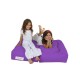Garden Bean Bag Kids Double Seat Pouf - Purple Purple Atelier del Sofa Garden Bean Bag Kids Double Seat Pouf - Purple Purple