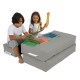 Atelier del Sofa Garden Bean Bag Kids Double Seat Pouf - Fume Fume