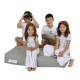 Atelier del Sofa Garden Bean Bag Kids Double Seat Pouf - Fume Fume
