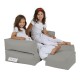 Atelier del Sofa Garden Bean Bag Kids Double Seat Pouf - Fume Fume