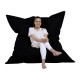 Garden Bean Bag Giant Cushion 140x180 - Black Black Atelier del Sofa Garden Bean Bag Giant Cushion 140x180 - Black Black