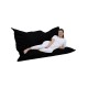 Garden Bean Bag Giant Cushion 140x180 - Black Black Atelier del Sofa Garden Bean Bag Giant Cushion 140x180 - Black Black