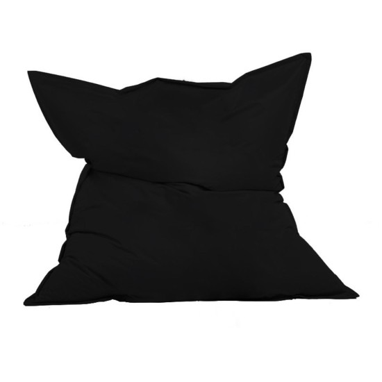Garden Bean Bag Giant Cushion 140x180 - Black Black Atelier del Sofa Garden Bean Bag Giant Cushion 140x180 - Black Black