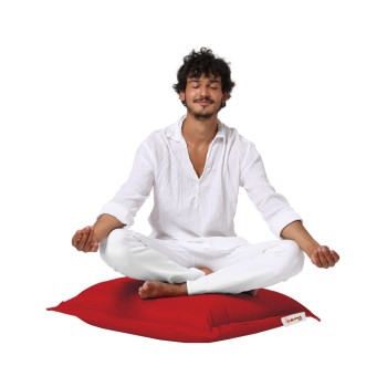 Garden Cushion Cushion Pouf 70x70 - Red Red