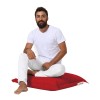 Atelier del Sofa Garden Cushion Cushion Pouf 70x70 - Red Red