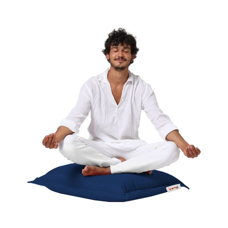 Garden Cushion Cushion Pouf 70x70 - Dark Blue Dark Blue