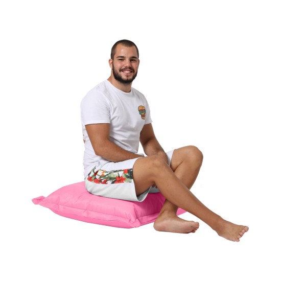 Garden Cushion Cushion Pouf 70x70 - Pink Pink Garden Cushion Cushion Pouf 70x70 - Pink Pink