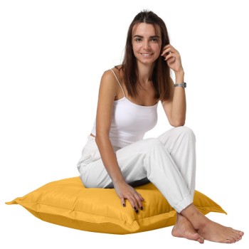 Garden Cushion Cushion Pouf 70x70 - Yellow Yellow