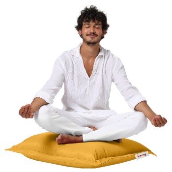 Garden Cushion Cushion Pouf 70x70 - Yellow Yellow