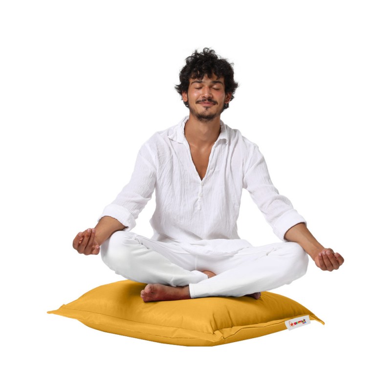 Garden Cushion Cushion Pouf 70x70 - Yellow Yellow