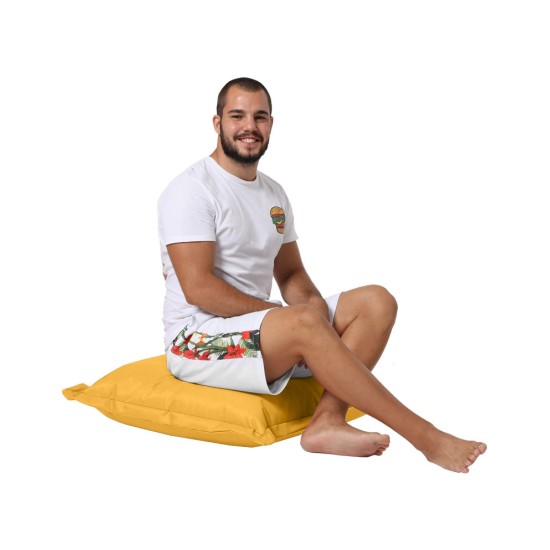 Garden Cushion Cushion Pouf 70x70 - Yellow Yellow