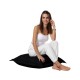 Garden Cushion Cushion Pouf 70x70 - Black Black Atelier del Sofa Garden Cushion Cushion Pouf 70x70 - Black Black