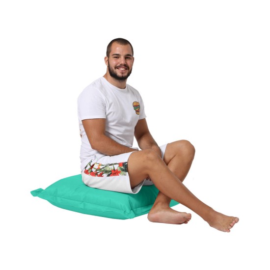 Garden Cushion Cushion Pouf 70x70 - Turquoise Turquoise