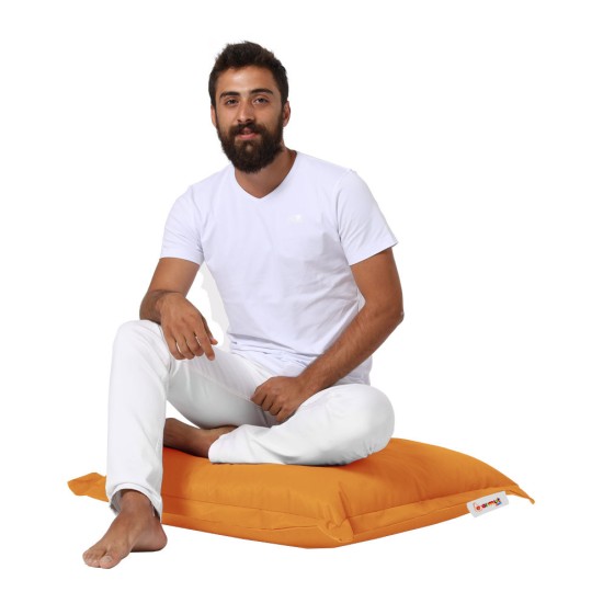 Garden Cushion Cushion Pouf 70x70 - Orange Orange