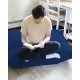 Garden Bean Bag Cushion Pouf 100x100 - Dark Blue Dark Blue Atelier del Sofa Garden Bean Bag Cushion Pouf 100x100 - Dark Blue Dark Blue